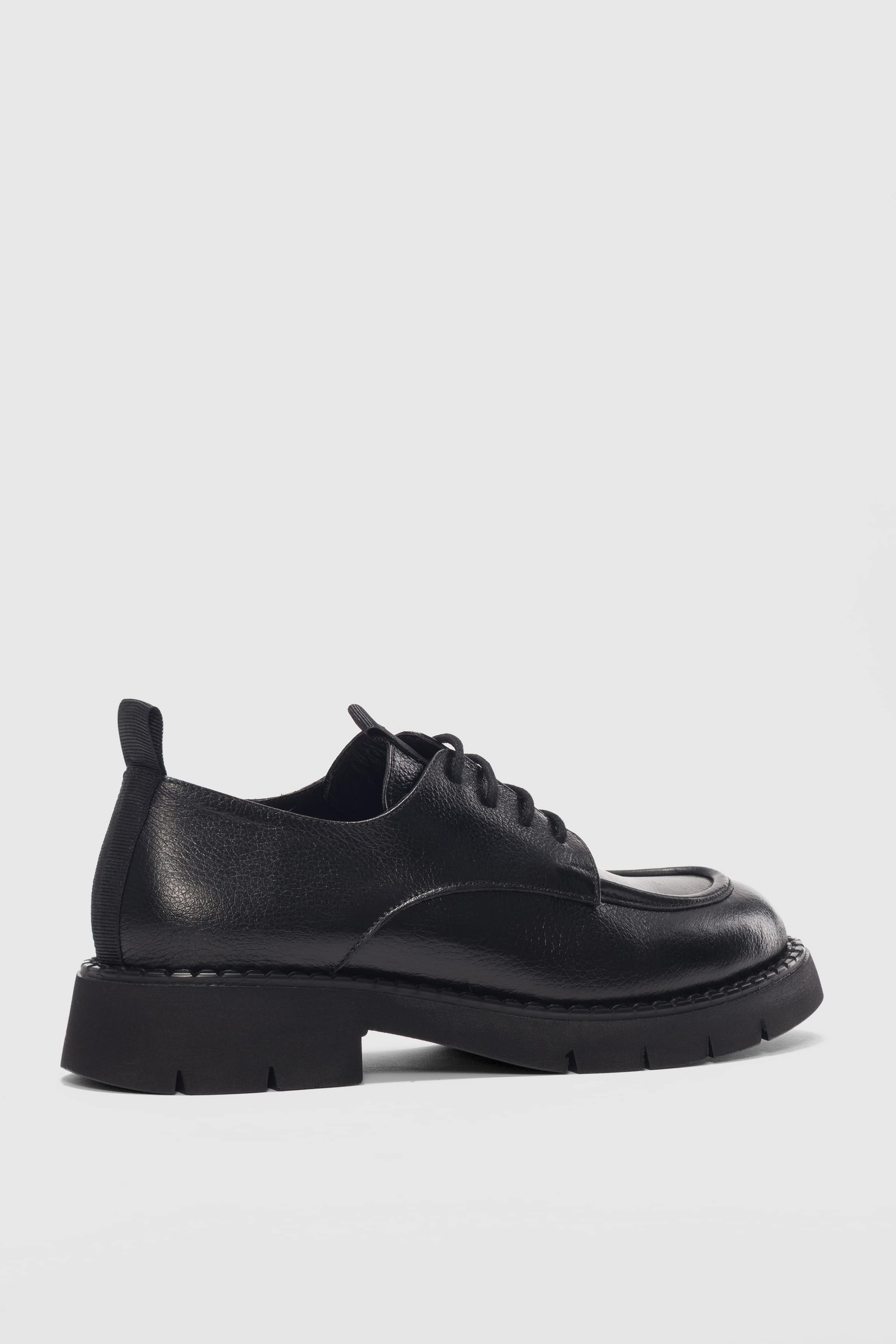 Dravel Bağcıklı Kadın Loafer- SİYAH FLOTER