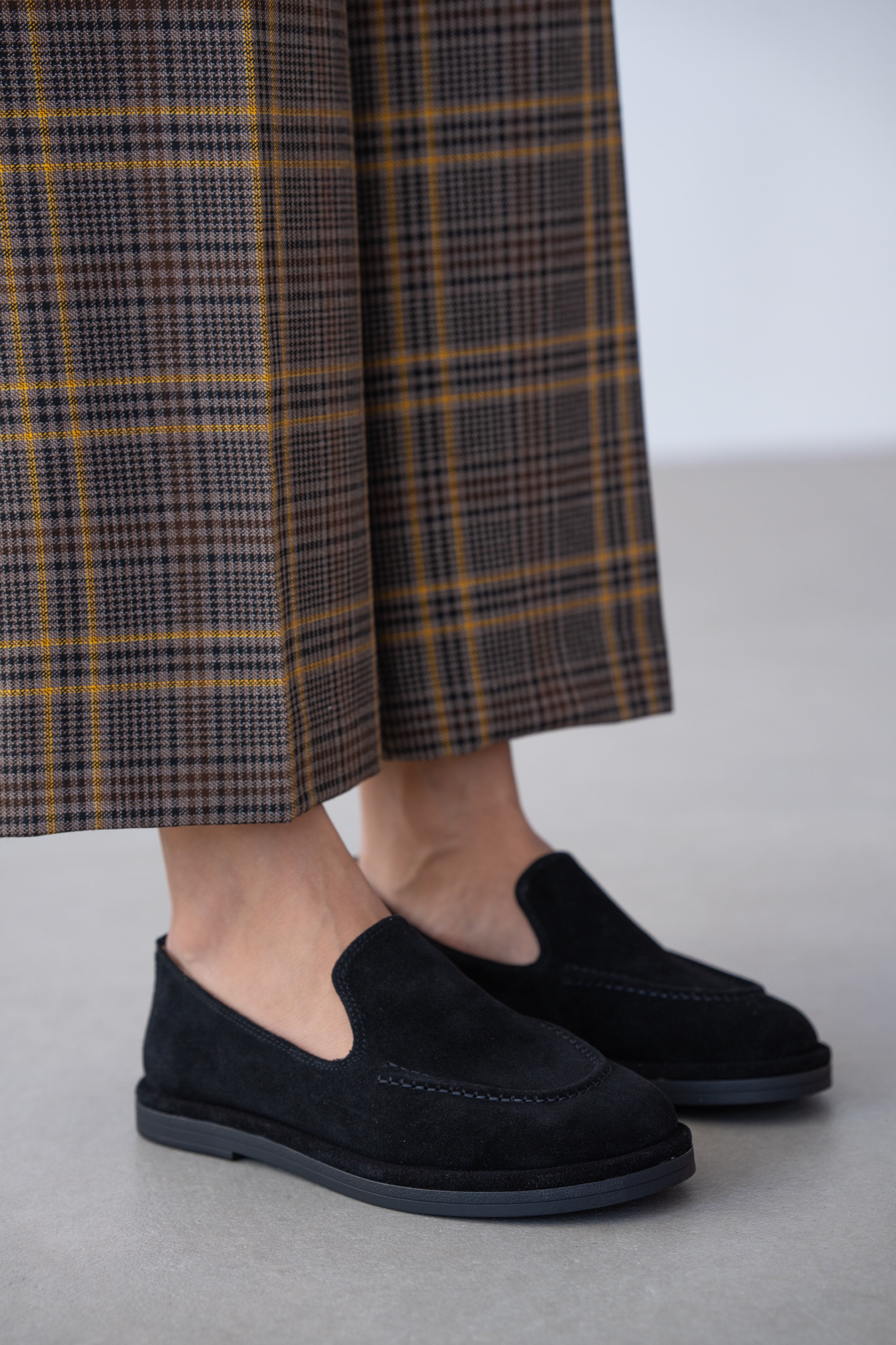Dezzy Süet Kadın Loafer-SİYAH SÜET