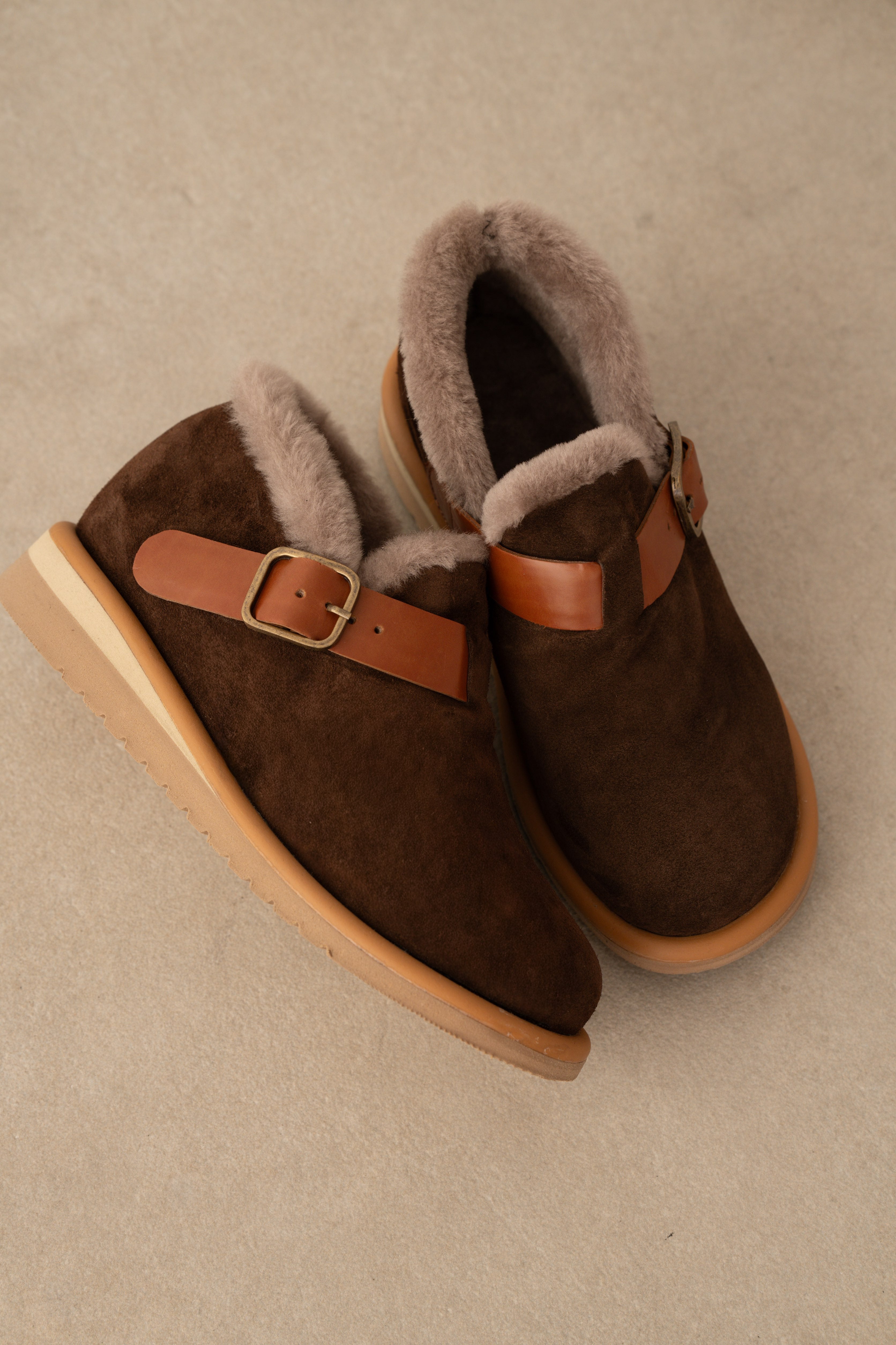 Carnit Hakiki Deri Kemer Aksesuar Detaylı Kadın Bot-ACI KAHVE