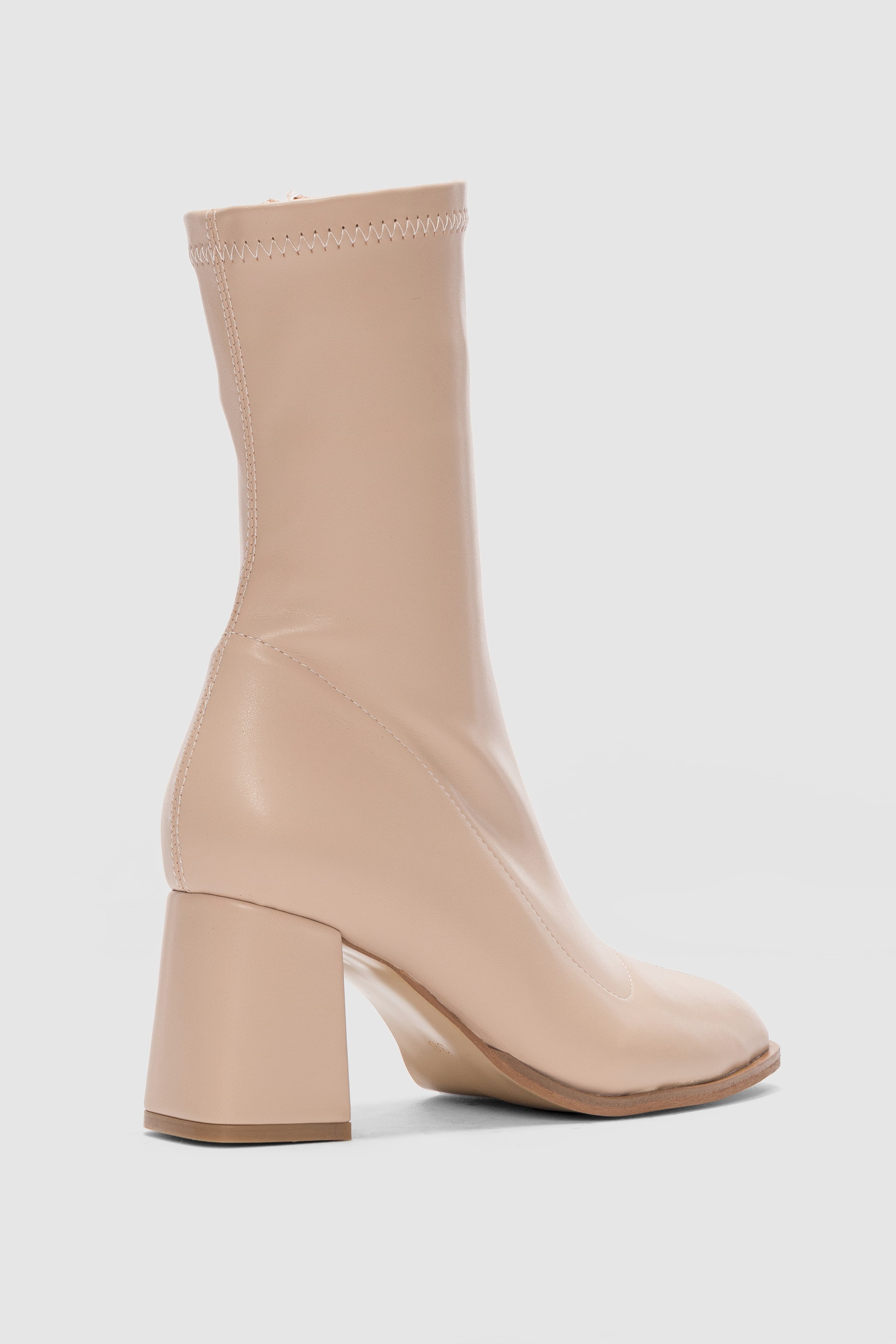 Pensa Kısa Topuklu Streç Bot- BEJ